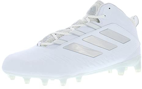 Adidas Nasty 20 Men's Football Cleat, White/Silver-White, 12.5 US