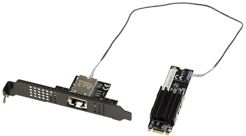 KALEA-INFORMATIQUE M2 RJ45 10G LAN 10 GIGABIT ETHERNET Controller-Karte für PCIe M2 Port, M-Schlüssel oder B+M mit AQUANTIA AQC113 CHIPSET.