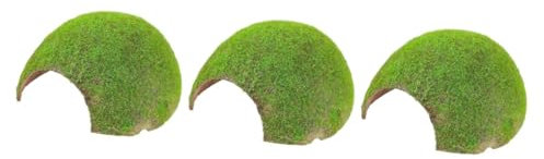 Milisten 3stücke Reptil Versteck Aus Harz Mit Moos Schildkröten Plattform Für Terrarium Für Eidechsen Frösche Und Andere Reptilien