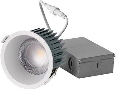 Aisilan 2025 New 3-Inch Recessed Spotlight with Junction Box, CRI 97 Dimmable LED Recessed Lighting, Anti Glare Ceiling Downlight for Bedroom Living Room Corridor, 12W 3000K Warm Light