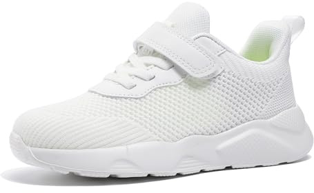 Yeeteepot Zapatillas Deportivas Niñas Zapatos de Correr Casuale Sneakers | Niños Cómodos Ligeras Antideslizante Transpirables Malla Deporte Calzado Caminar Running Gimnasia Tenis Trotar Zapatos