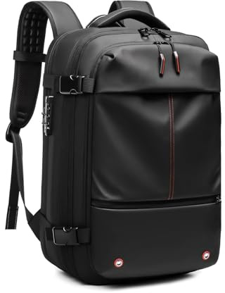 Gafutozm Sac Compresseur avec Pompe, 2025 Sac à Dos Extensible Et étanche pour Aspirateur, Sac à Dos de Voyage pour Bagage à Main 60 L (Noir)