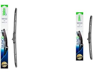 VALEO Silencio Wischer - Set aus Premium Ganzjahres-Originalausrüstungs-Ersatz-Hybrid-Wischerblättern VH134 + VH124 - Vorne, Länge: 650mm + 400mm - Set mit 2 Wischerblättern 574734 + 574724