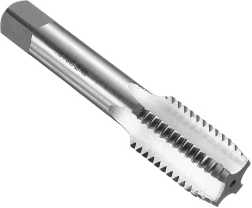 QUARKZMAN Hand Gewindebohrer, 1-1/8-7 UNC Amerikanische Gewindeschneider, Rechtshänder HSS6542, Geradnut-Schlichtschneider(SB)