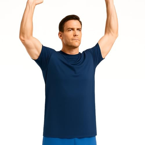 TallGymPro® Men’s Tall Gym Shirt | True Tall Fit for Men 6'2+ | Extra Long, Athletic Tapered Fit, Sweat-Wicking Performance Training Tee
