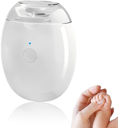 Tomedeks 1 Pièce Coupe-ongles électrique, 3 en 1 Coupe-ongles Automatique et Polisseuse Coupe-ongles Rechargeable avec Lumière LED pour Bébés Enfants Personnes âgées et Adultes