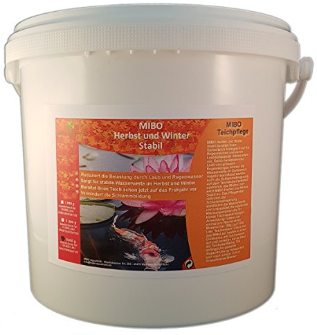 MIBO Herbst und Winter Stabil 5kg Gartenteichpflege Wasseraufbereiter Schlammregulierer