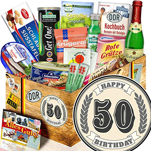 50. Geburtstag - Ostbox -Spezialitäten - 50. Geburtstag Geschenkset