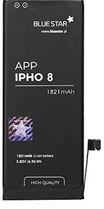 Bluestar Remplacement de Batterie Compatible avec IPHONE 8 1821 MAH 3,82V Échange Batterie Téléphone Portable Batterie Apn 616-00357