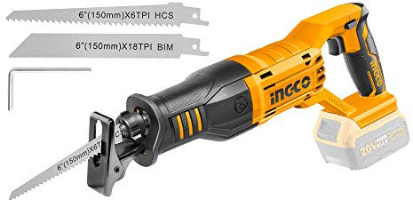 SEGHETTO A GATTUCCIO BATTERIA LITIO 20V + DUE LAME - INGCO