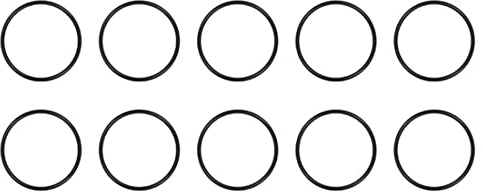 PATIKIL 33mmx29mmx2mm Nitrile Gomma O-Ring, 50 Pezzi Metrico Meccanico Sigillatura Guarnizione Rondelle di Tenuta Anelli per Acqua Idraulici, Nero