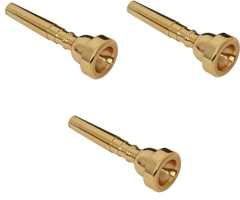 TOYANDONA 3stücke Kupfertrompete Mundstück Gold Hochpräzise Klangqualität Trompeten Anfänger Und Profis Für Und King Instrumente