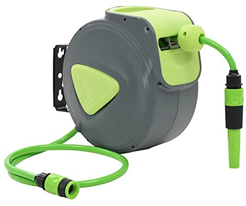 ARKEM Wasserschlauchtrommel Automatisch Einziehbar Wandmontage 10+1 m Schlauchaufroller Wasserschlauchaufroller Schlauchbox