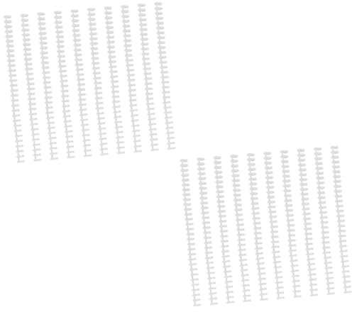 STOBOK 20stücke Kunststoff Bindestrips Für Lose-ordner Flexible Spiralstreifen Für Notizbücher Leicht Zuschneidbar Langlebig Und Praktisch
