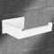 JOLY FANG Porte Papier Toilette Mural sans Percage, Support Papier Toilette Acier Inoxydable, Range Papier Toilette Autocollant pour Salle de Bain et Cuisine, Blanc