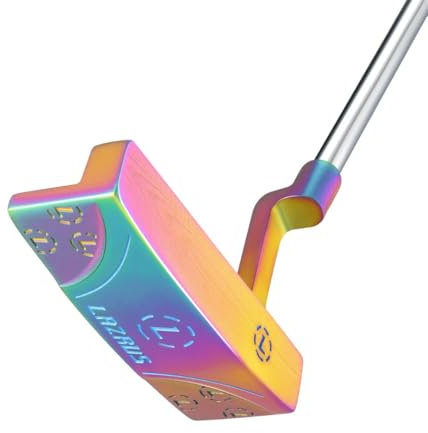 LAZRUS Premium Golf-Putter für Damen und Herren mit Kopfbedeckung - Einfache Ausrichtung und Ballkontrolle für besseres Putting - Rechts- und Linkshänder Golfschläger Schläger oder Blade Putter
