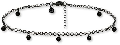 GD GOOD.designs Fußkettchen für Damen in Gold, Rosegold, Silber oder Schwarz I Wasserfeste Plättchen Fußkette verstellbar (22-27cm) aus Edelstahl I Frauen Fußschmuck mit Coins