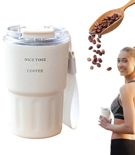 Gitekain Tumbler Straw, 360ml Travel Mug Hot and Cold Drinks, Stainless Steel Insulated Cup with Lid Also Straws, Ideal for Gym, Sports, Outdoor, Daily Use, Traveling Hydration