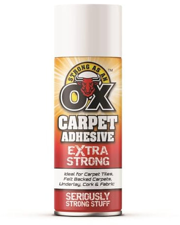 Rapide - SAAO Carpet Adhesive – 500ml | Heavy-Duty Spray Glue for Foam & Felt-Backed Carpets – Carpet Tiles – Underlays & Cork | Professional Flooring Spray Adhesive for Strong – Long-Lasting Bond