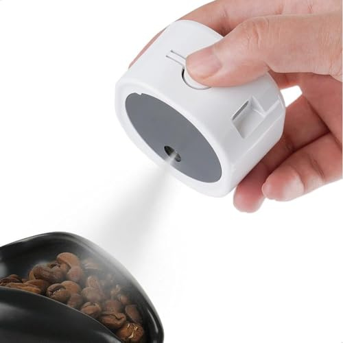 watchget 20ml Coffee Bean Atomizer Rdt Sprayer for Reducing Coffee Power Static with Magnetic base, Portable Electric Nano-Atomizer Rechargeable Espresso Sprayer with Orange Silicone Case, White