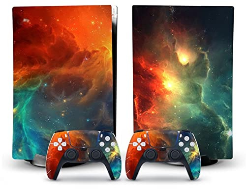 Senza Bolle, Senza Schiuma Decal Skin Per PS 5 Disk Edition Console 2 Controller Vinile Cover Wraps Per PS5 Disc Version 95788
