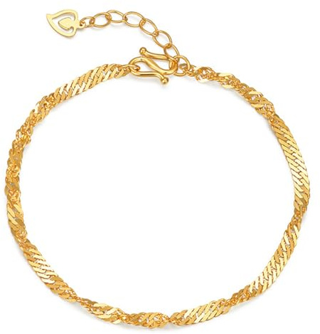 ANAZOZ Armband Gold Damen 585 Echtgold, Armbänder Hochzeit Braut Kettenarmband, Echtschmuck Armband 16 cm + 4 cm