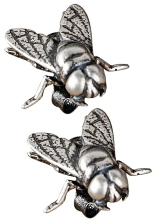 ROMISBABA Boucles D'oreilles Punks en Argenté S925 pour Femmes, Forme Mouche, Style Mode Délicat, Résistance à L'oxydation, pour Mariage ou Rendez-