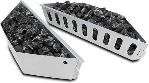 QuliMetal 7403 Charcoal Baskets for Weber 47/57/67cm Charcoal Grills, Charcoal Briquette basket for Weber Kettle, One Touch, Master Touch, Coal Fuel Holders, BBQ Accessories for Charcoal Grill, 2 Pack