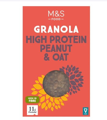 M&S High Protein Peanut & Oat Granola, 11g Protein, High in Fibre, Vegan, 400g