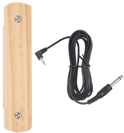 TINEASUR Holz Banjo Tonabnehmer für Akustik und Konzertgitarren mit Geringer Ausgangsleistung Einfache Installation ohne Bohren für Performance Einstellungen Zufällige Zufällige Farbe