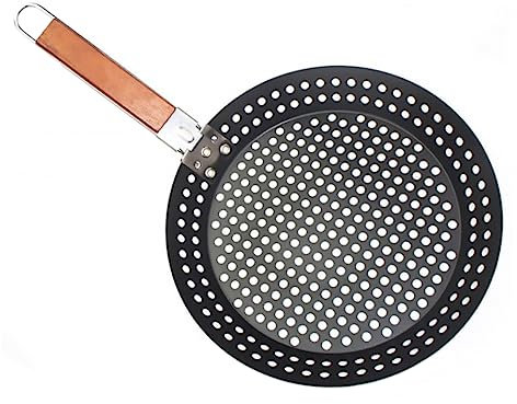 BESTonZON Bakeware Per Torte Teglia Da Forno Teglia Per Pizza Teglia Per Forno Tortiere Rotonde Tortiera Antiaderente Teglia Tonda Per Pizza Perforato Di Legno Pane Utensili Da Cucina