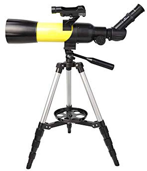 BYERZ Teleskop für Kinder, Erwachsene, Anfänger, 70 mm Blende, 300 mm AZ, astronomisches Refraktor-Teleskop, BAK4-Prisma, FMC-Linsenteleskop für Astronomie, mit Rucksack und Stativ zur Beobachtung von