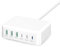 Cargador USB C Múltiple De 150W, Estación De Carga USBC GaN 6-In-1 Con Puerto De 65W Para MacBook Pro/Air, Lenovo, HP, Portátil, Cargador Rápido USBA Con QC3.0 Para iPhone, Samsung, Google Pixel, iPad