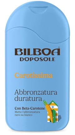 Bilboa, Doposole Carotissima, Abbronzatura Duratura con Beta-Carotene, Mette l'Abbronzatura Nero su Bianco, Dermatologicamente Testato - 200 ml