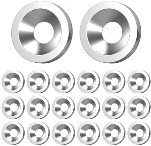 Ctyjia 20 Pezzi Rondella in Acciaio Inox, Svasato Rondella, M5x16x3mm Rondelle a Tazza, Rondelle Bullone Testa Svasata, Rondella per Viti Svasate