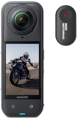 Insta360 X5 BMW Motorrad Edition - Waterproof 8K 360 Action Camera, Leading Low Light, Invisible Selfie Stick Effect, Rugged and Replaceable Lens, 3-Hour Battery, Built-in Wind Guard, Stabilization