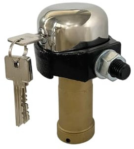 Lucchetto a Campana per Serrande | Serratura Antiscasso per Serrande Avvolgibili | Bell Padlock Professionale con 2 Chiavi Incluse