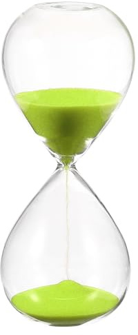PATIKIL Clessidra A Sabbia Da 10 Minuti, Orologio A Sabbia Clessidra Timer Da Tavolo Per Decorazione Soggiorno Casa Ufficio Ristorante, Verde