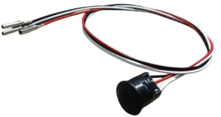 KiBcsLic Joystick-Drucktaster für Bagger, Drucktaster für Joystick-Ladergriff, Drucktasterbaugruppe für Bagger & Lader, 3-Draht-Schalter, wetterfester Fernbedienungs-Drucktaster Zubehör, Schwarz