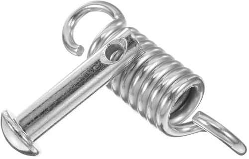 MAGICLULU Set Ganci per Sedia Sospesa Molla di Estensione e Perno a Spina, Ferramenta per Altalena da Veranda Resistente, Accessori per Sospensione Sedie Amaca e Altalene da Giardino