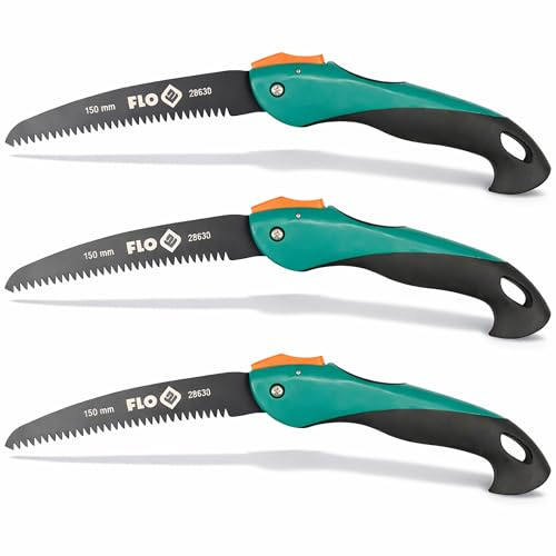 3 x grensåg fällsåg 150 mm trädgårdssåg liten vikbar trädsåg