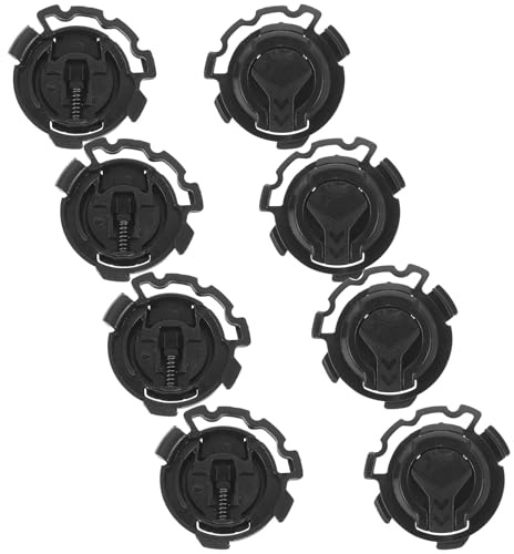 NESTINGHO Fibbia Casco Moto in Plastico Nero 4 Paia Chiusura Visiera Casco Moto Resistente e Sicura