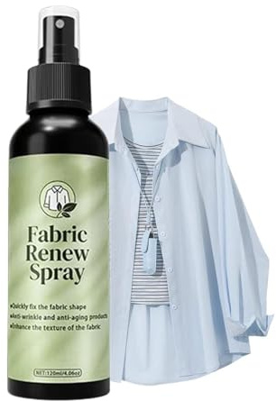 Textilspray - anti-statisk multifunktion snabbverkande 120 ml | luktborttagningsspray och textilvård - för affärsresor, linne, bomull, sidenkläder, klänning, skjorta