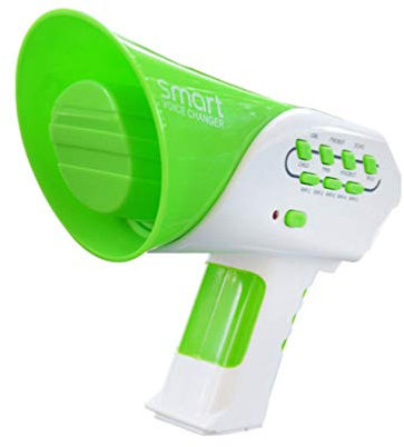 STOBOK Kids Voice Changer Toy Funny Party Prank Toy Voice Change Megaphone Toy for Boys and Girls (Green)