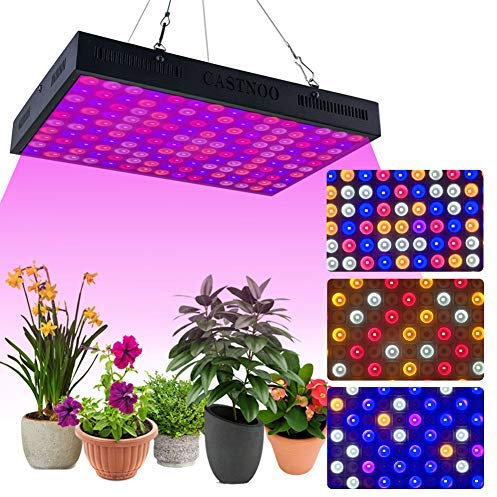 450W LED Grow Light with Heat Dissipation Fan, Remote Control Full Spectrum Triple Modes Plant Light for Indoor Plants Veg and Bloom
