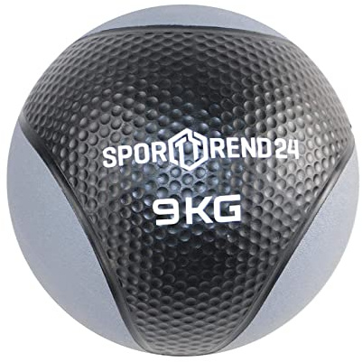 Sporttrend 24® Medizinball 1kg, 2kg, 3kg, 4kg, 5kg, 6kg, 7kg, 8kg, 9kg, 10kg, 12 kg in schwarz | Gewichtsball, Trainingsball, Gewicht Ball, Fitness