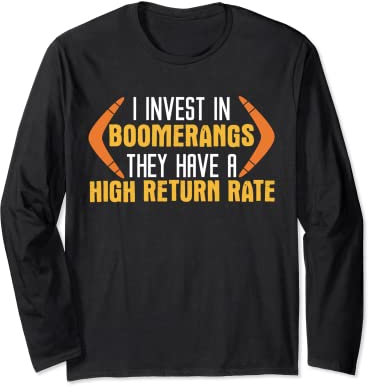 Wurfsport Boomerang Witz Spruch Bumerange Bumerang Langarmshirt