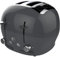 FUNKY Large Retro 4-slice Toaster, Extra Wide & Deep Slots, 6 Browning Levels, Frozen, Cancel and Reheat Function - Grey