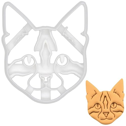 BAKERLOGY Bengal Cat Cookie Cutter - Detailed Biscuit Cutter Design for Baking and Crafts, Ideal on Fondant, Dough, Clay