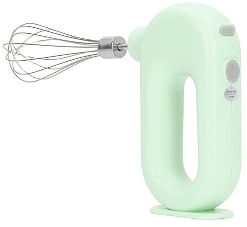TOPINCN Electric Hand Mixer, USB Rechargeable Electric Whisk Cordless Hand Mixer 4 Level Adjustment Electric Eggbeater Handheld Milk Frother Handheld Foam Maker for Home Kitchen (Green)